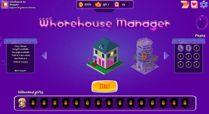 Whorehouse Manager v0.1.4 Game Walkthrough Free Download PC